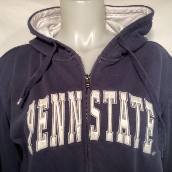 Stadium Athletics Penn State Nittany Lions Navy Full Zip Up Hoodie Women’s Large - Picture 2 of 12